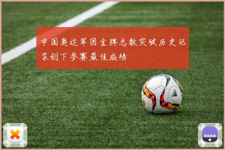中国奥运军团金牌总数突破历史记录创下参赛最佳成绩