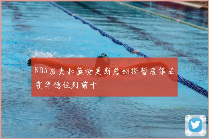 NBA历史扣篮榜更新詹姆斯暂居第五霍华德位列前十