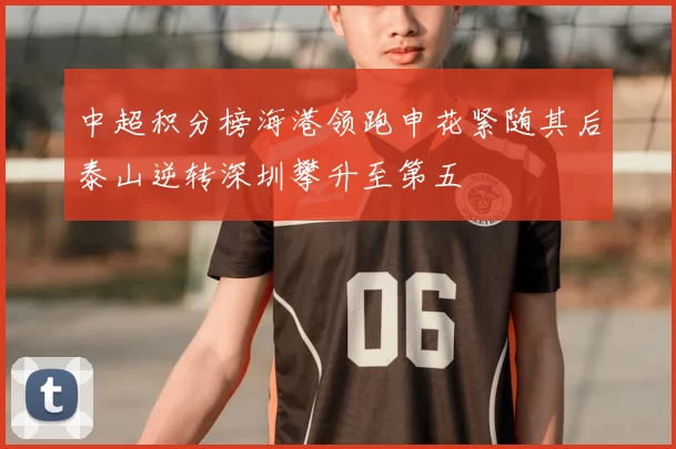 中超积分榜海港领跑申花紧随其后泰山逆转深圳攀升至第五