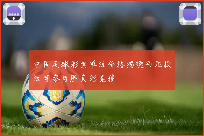 中国足球彩票单注价格揭晓两元投注可参与胜负彩竞猜